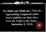 Standbild 305th und 306 Infanterie Longueval Frankreich, 1918, aus Sekunde 9 historischem Filmmaterial Videoclip 65675029597