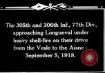 Standbild 305th und 306 Infanterie Longueval Frankreich, 1918, aus Sekunde 10 historischem Filmmaterial Videoclip 65675029597