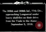 Standbild 305th und 306 Infanterie Longueval Frankreich, 1918, aus Sekunde 11 historischem Filmmaterial Videoclip 65675029597