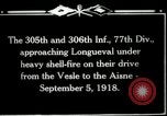 Standbild 305th und 306 Infanterie Longueval Frankreich, 1918, aus Sekunde 15 historischem Filmmaterial Videoclip 65675029597