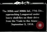 Standbild 305th und 306 Infanterie Longueval Frankreich, 1918, aus Sekunde 16 historischem Filmmaterial Videoclip 65675029597
