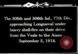 Standbild 305th und 306 Infanterie Longueval Frankreich, 1918, aus Sekunde 19 historischem Filmmaterial Videoclip 65675029597
