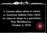 Standbild Beobachtung Ballon Montfaucon Frankreich, 1918, aus Sekunde 17 historischem Filmmaterial Videoclip 65675029598