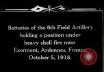 Standbild 6 American Field Artillery in der Schlacht Ersten Weltkrieg Exermont Frankreich, 1918, aus Sekunde 4 historischem Filmmaterial Videoclip 65675029599