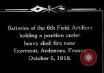 Standbild 6 American Field Artillery in der Schlacht Ersten Weltkrieg Exermont Frankreich, 1918, aus Sekunde 12 historischem Filmmaterial Videoclip 65675029599