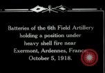 Standbild 6 American Field Artillery in der Schlacht Ersten Weltkrieg Exermont Frankreich, 1918, aus Sekunde 14 historischem Filmmaterial Videoclip 65675029599