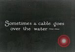 Image of underwater telephone lines United States USA, 1928, second 1 stock footage video 65675029615