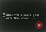 Image of underwater telephone lines United States USA, 1928, second 5 stock footage video 65675029615