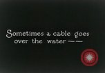 Image of underwater telephone lines United States USA, 1928, second 6 stock footage video 65675029615