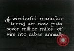 Image of telephone wires manufactured New York United States USA, 1928, second 1 stock footage video 65675029617