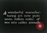 Image of telephone wires manufactured New York United States USA, 1928, second 6 stock footage video 65675029617