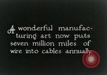 Image of telephone wires manufactured New York United States USA, 1928, second 8 stock footage video 65675029617