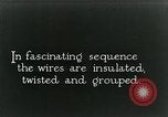 Image of telephone wires manufactured New York United States USA, 1928, second 23 stock footage video 65675029617