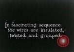 Image of telephone wires manufactured New York United States USA, 1928, second 24 stock footage video 65675029617