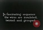 Image of telephone wires manufactured New York United States USA, 1928, second 28 stock footage video 65675029617