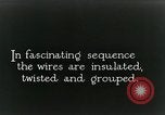 Image of telephone wires manufactured New York United States USA, 1928, second 29 stock footage video 65675029617