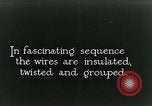 Image of telephone wires manufactured New York United States USA, 1928, second 30 stock footage video 65675029617