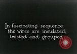 Image of telephone wires manufactured New York United States USA, 1928, second 31 stock footage video 65675029617