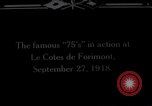 Standbild American 128th Field Artillery Le Côtes de Forimont Frankreich, 1918, aus Sekunde 11 historischem Filmmaterial Videoclip 65675029627