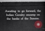 Standbild indische Kavallerie Encamp Frankreich, 1918, aus Sekunde 1 historischem Filmmaterial Videoclip 65675029636