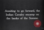 Standbild indische Kavallerie Encamp Frankreich, 1918, aus Sekunde 6 historischem Filmmaterial Videoclip 65675029636