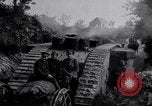 Image of British Mark IV (female) tank with hitchhikers France, 1916, second 6 stock footage video 65675029642