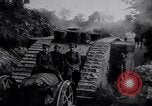 Image of British Mark IV (female) tank with hitchhikers France, 1916, second 7 stock footage video 65675029642