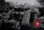 Image of British Mark IV (female) tank with hitchhikers France, 1916, second 8 stock footage video 65675029642