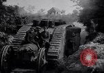 Image of British Mark IV (female) tank with hitchhikers France, 1916, second 13 stock footage video 65675029642