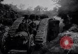Image of British Mark IV (female) tank with hitchhikers France, 1916, second 14 stock footage video 65675029642