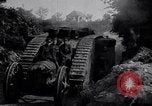 Image of British Mark IV (female) tank with hitchhikers France, 1916, second 15 stock footage video 65675029642
