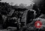 Image of British Mark IV (female) tank with hitchhikers France, 1916, second 17 stock footage video 65675029642