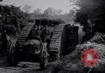 Image of British Mark IV (female) tank with hitchhikers France, 1916, second 18 stock footage video 65675029642