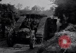 Image of British Mark IV (female) tank with hitchhikers France, 1916, second 19 stock footage video 65675029642