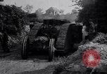 Image of British Mark IV (female) tank with hitchhikers France, 1916, second 24 stock footage video 65675029642