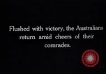 Image of Australian troops returning from front during Battle of Pozières France, 1916, second 4 stock footage video 65675029646