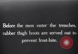 Image of rubber thigh boots France, 1917, second 1 stock footage video 65675029651