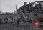 Image of Allied troops in destroyed French town during World War I France, 1918, second 14 stock footage video 65675029653