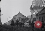 Image of Allied troops in destroyed French town during World War I France, 1918, second 54 stock footage video 65675029653