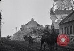 Image of Allied troops in destroyed French town during World War I France, 1918, second 57 stock footage video 65675029653