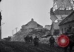 Image of Allied troops in destroyed French town during World War I France, 1918, second 58 stock footage video 65675029653