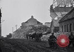 Image of Allied troops in destroyed French town during World War I France, 1918, second 60 stock footage video 65675029653