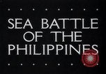 Standbild amerikanischen Flotte Leyte Gulf Philippinen, 1944, aus Sekunde 1 historischem Filmmaterial Videoclip 65675029662