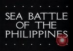 Standbild amerikanischen Flotte Leyte Gulf Philippinen, 1944, aus Sekunde 5 historischem Filmmaterial Videoclip 65675029662