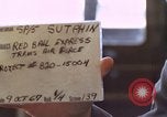 Standbild Paletten von Verbrauchsmaterialien California United States USA, 1967, aus Sekunde 5 historischem Filmmaterial Videoclip 65675029668
