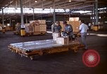 Standbild Paletten von Verbrauchsmaterialien California United States USA, 1967, aus Sekunde 21 historischem Filmmaterial Videoclip 65675029669