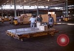 Standbild Paletten von Verbrauchsmaterialien California United States USA, 1967, aus Sekunde 24 historischem Filmmaterial Videoclip 65675029669