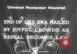 Image of People drink alcohol and celebrate end of prohibition United States USA, 1933, second 7 stock footage video 65675029682