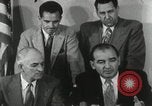 Image of Joseph McCarthy investigates communism New York City USA, 1953, second 17 stock footage video 65675029713