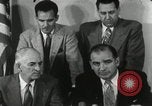 Image of Joseph McCarthy investigates communism New York City USA, 1953, second 37 stock footage video 65675029713